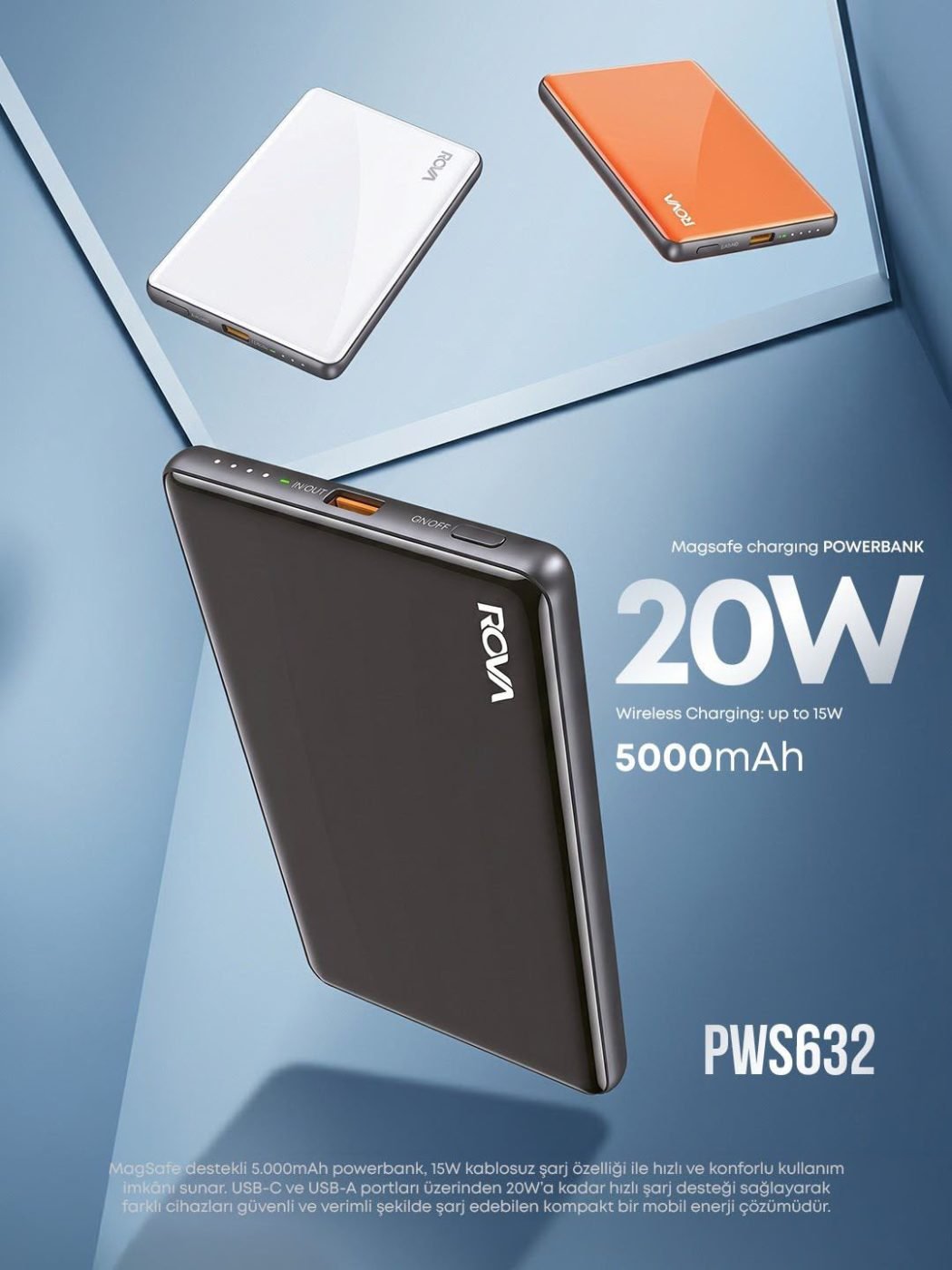 ROVA PWS832 İnce Powerbank